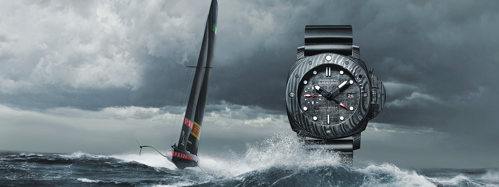 Leia mais sobre o artigo Adrenalina no mar ! Panerai comemora vitória da equipe italiana de vela: Luna Rossa Prada Pirelli