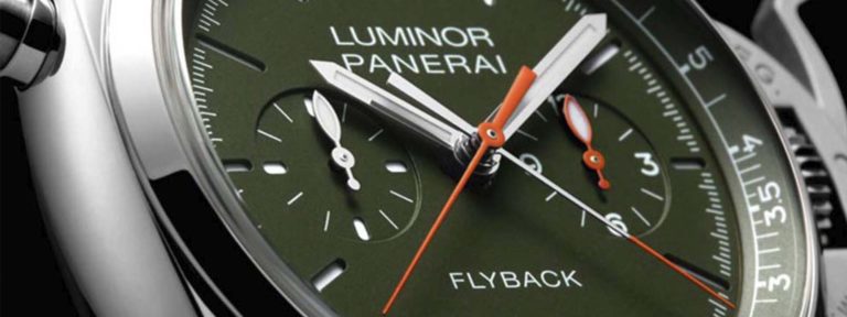 Leia mais sobre o artigo PANERAI  Luminor Chrono Flyback Verde Militare